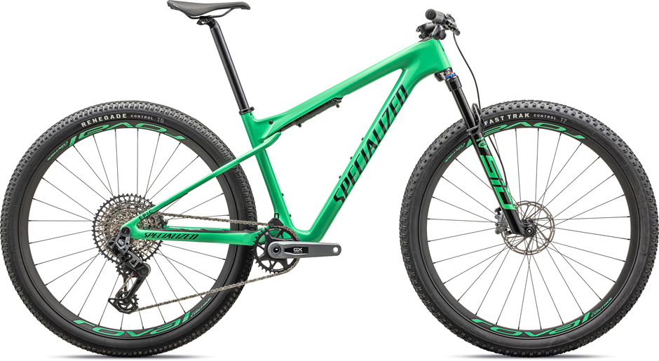 Specialized Epic World Cup Expert Gloss Electric Green/Forest Green Pearl